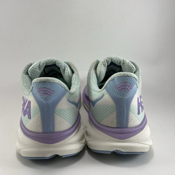 Hoka One One Clifton 9 Running Shoes Womens Size 7.5 B Ocean Lilac Blue Athletic - Picture 4 of 10